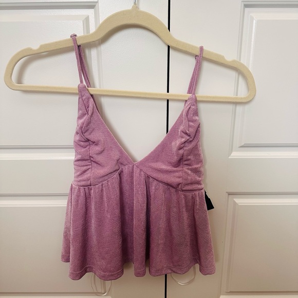 Love Tree Lavender Spaghetti Strap Blouse - Picture 1 of 4